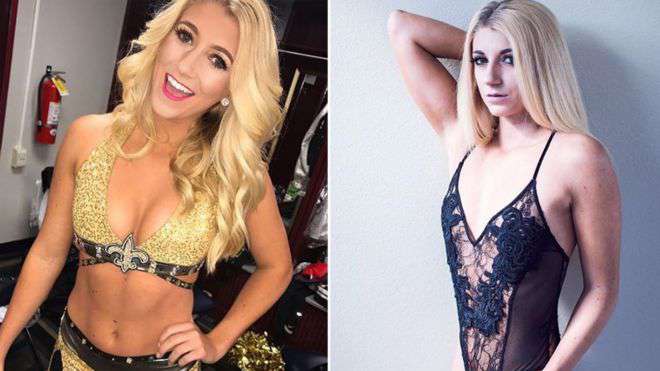 La porrista de la NFL que despidieron por esta foto en lencería