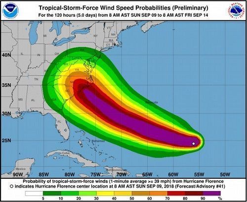Tormenta Florence se convertirá en un huracán