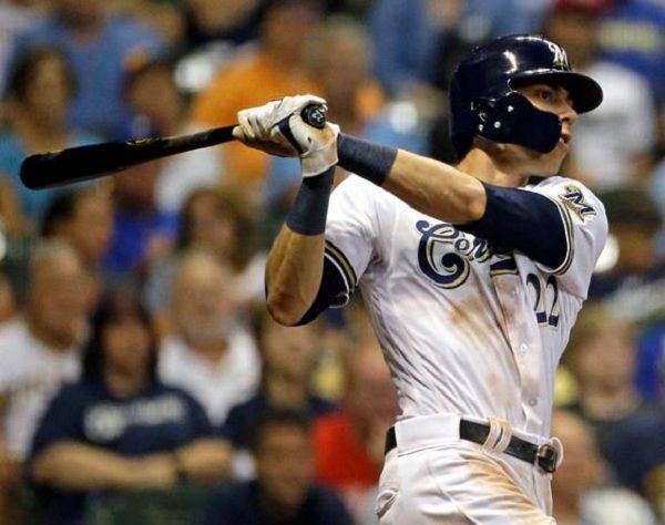 Christian Yelich batea otra vez para el ciclo
