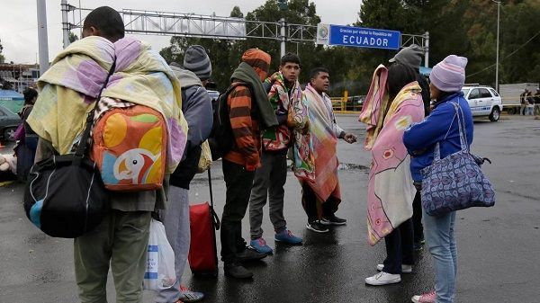 Comunidad protesta en Bogotá por inminente arribo de inmigrantes venezolanos