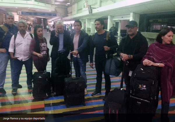 Jorge Ramos y equipo de Univision Noticias deportados de Venezuela