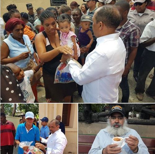 Gobernador distribuyo raciones para las habichuelas de la Semana Santa que enviara el presidente Danilo