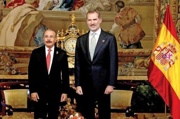 El presidente Danilo Medina, se reúne con el rey Felipe VI, de España