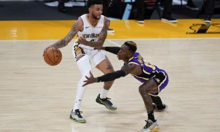 LeBron y Davis lideran el quinto triunfo consecutivo de Los Angeles Lakers