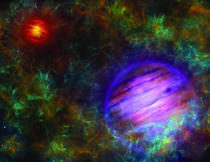 Dos objetos planetarios que nacieron como estrellas