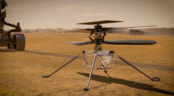 El helicóptero que volará en Marte