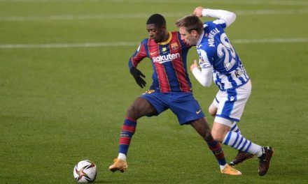 Dembélé lleva al Barcelona a octavos de Copa