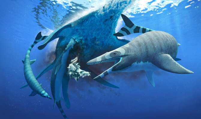 El extraño lagarto con dientes de tiburón que cazaba en el Cretáceo