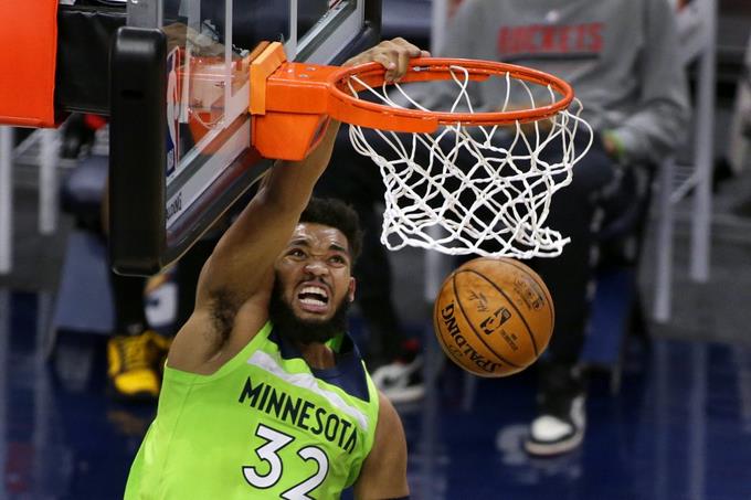 Karl-Anthony anota 27 y toma 15 rebotes, pero Minnesota cae ante Houston
