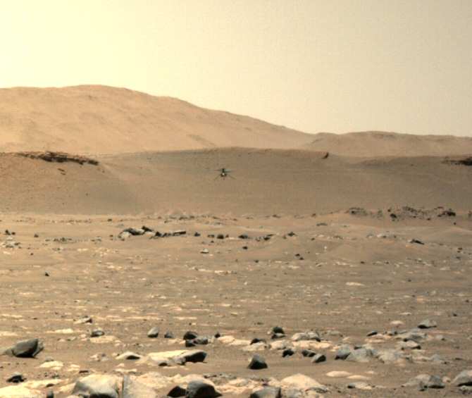 El dron de Marte vuela más rápido y a más distancia que nunca antes