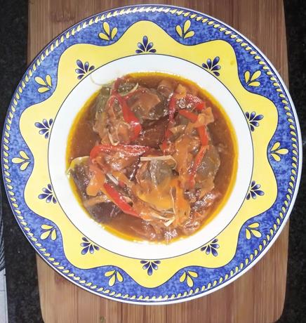Carrillada de cerdo con espirales