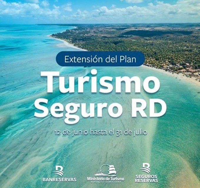 RD extiende nueva vez seguro turístico: abarca hasta el 31 de julio