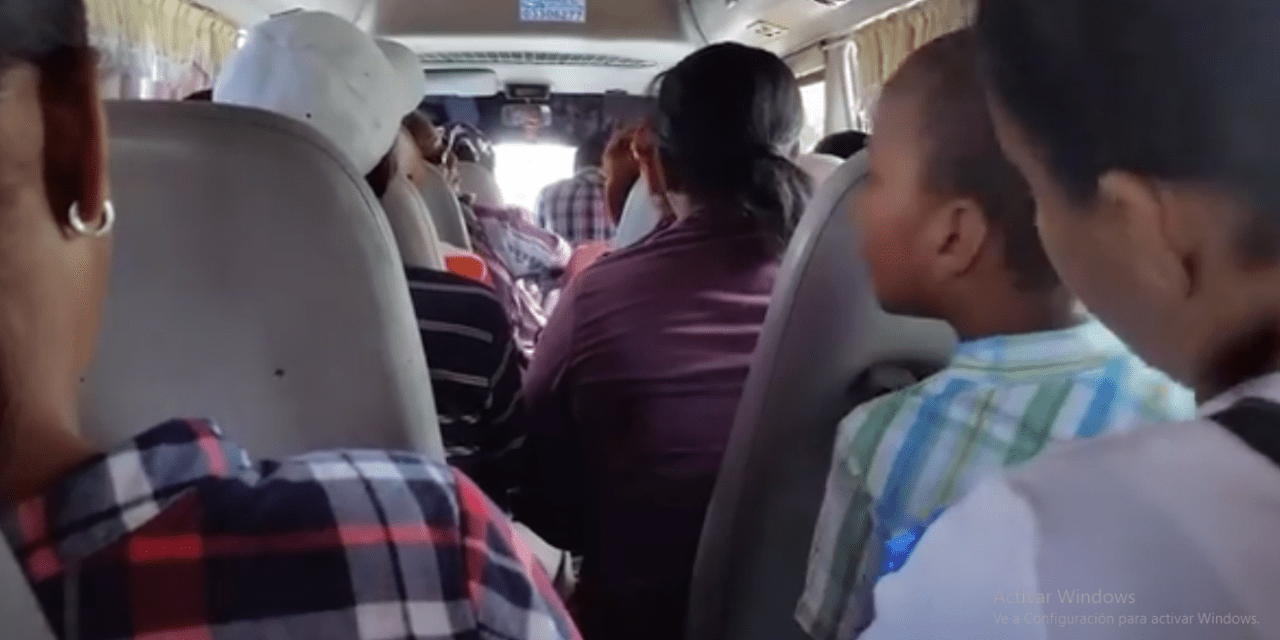En San Cristóbal: Choferes de expreso “Ruta A” no usan mascarillas