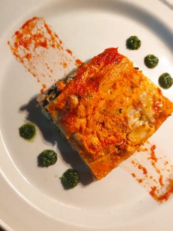 Canelones rellenos de espinacas