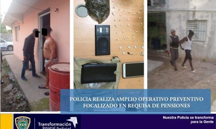 Policía Zonal de Haina realiza amplio operativo preventivo focalizado en requisa de Pensiones