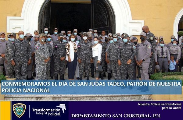 Policía de San Cristóbal, conmemora el día de su patrón San Judas Tadeo