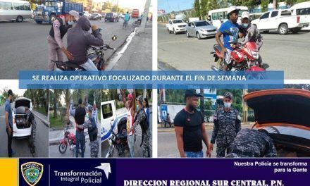 Policía de Bani realiza amplio operativo focalizado en el fin de semana