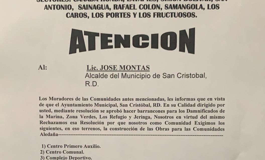 Diez barrios dicen no a José Montás en sus planes de construir barracones en Cañada Honda y Lavapiés