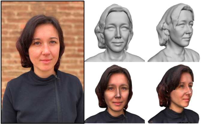 Reproducción precisa de cabezas humanas en 3D a partir de solo tres fotos