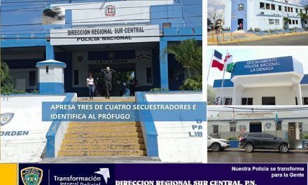 Dirección Regional Sur Central de la Policía Nacional, apresa tres de cuatro secuestradores e identifica al prófugo