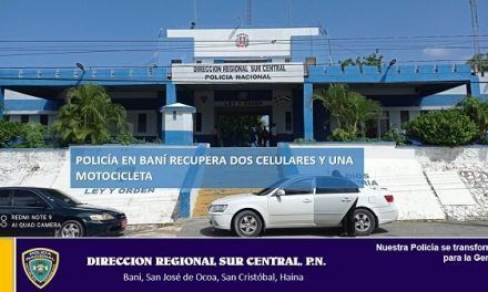 Policía en Baní recupera dos celulares y una motocicleta