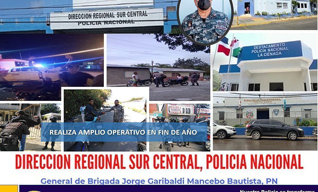 Regional Sur Central realiza amplio operativo en fin de año
