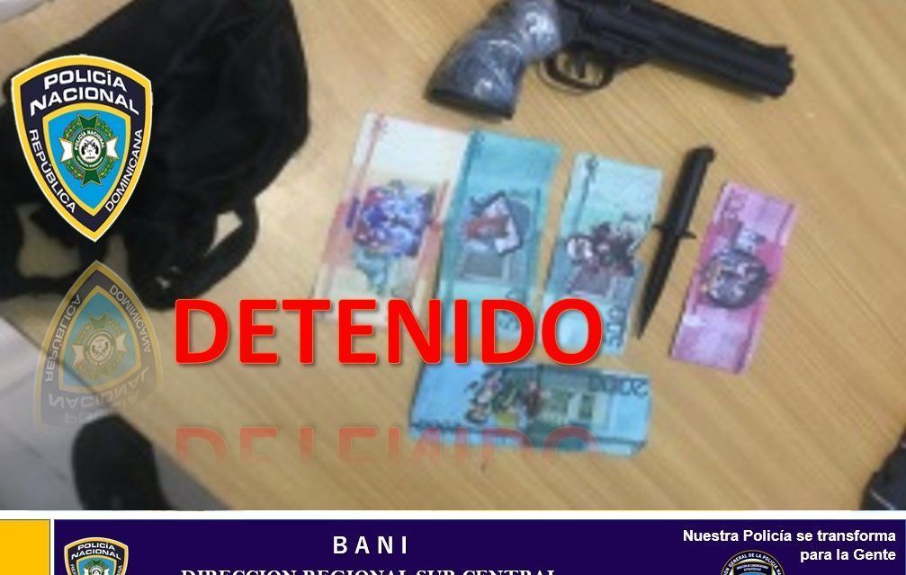 Un hombre apresado tras ocuparle arma de juguete
