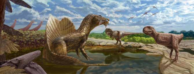 Dinosaurio carnívoro desconocido en el oasis de Bahariya