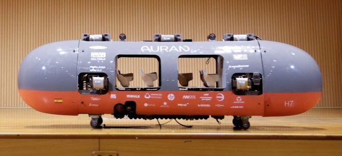 Auran, el primer vehículo de Hyperloop UPV capaz de levitar