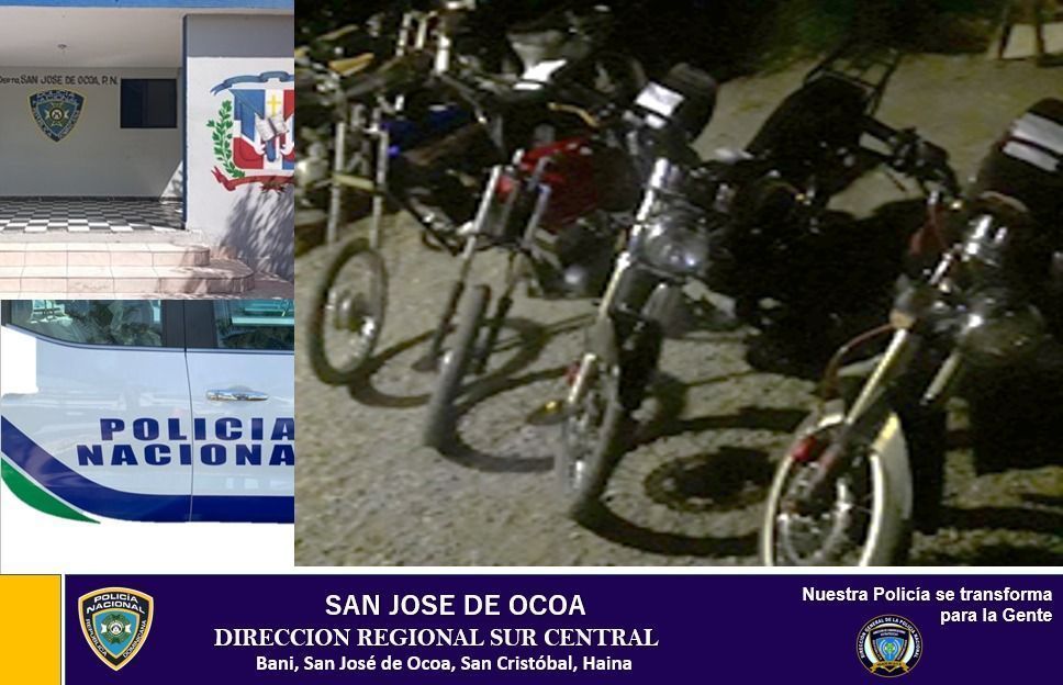 Policía de Ocoa recupera cuatro motocicletas robadas