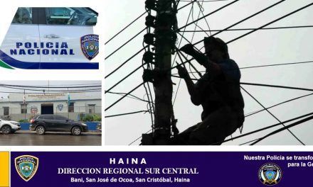 Policía de Haina envía hombre acusado de robo de alambre