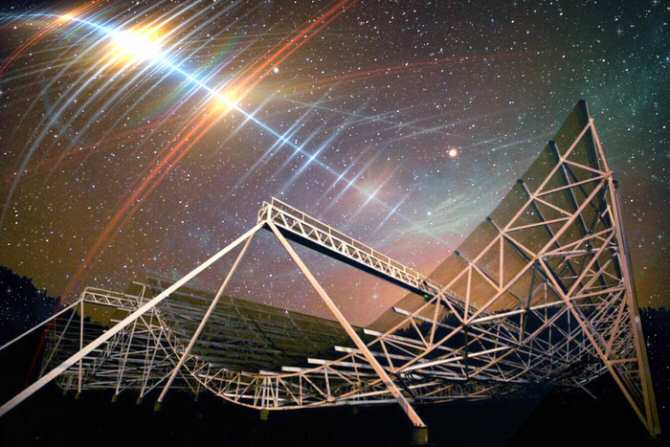 Un «latido de corazón» en ondas de radio emitidas hace miles de millones de años