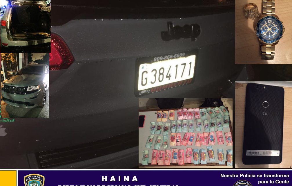 Miembros de la Policía Preventiva apresan hombre en flagrante delito al ocuparle gran cantidad de dinero falso y un vehículo del cual no portaba ningún documento