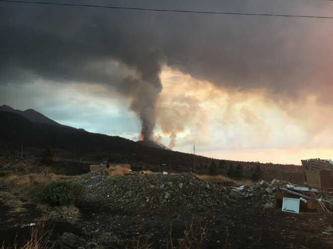 Rasgo inusualmente destructivo en la erupción volcánica de 2021 en la isla de La Palma