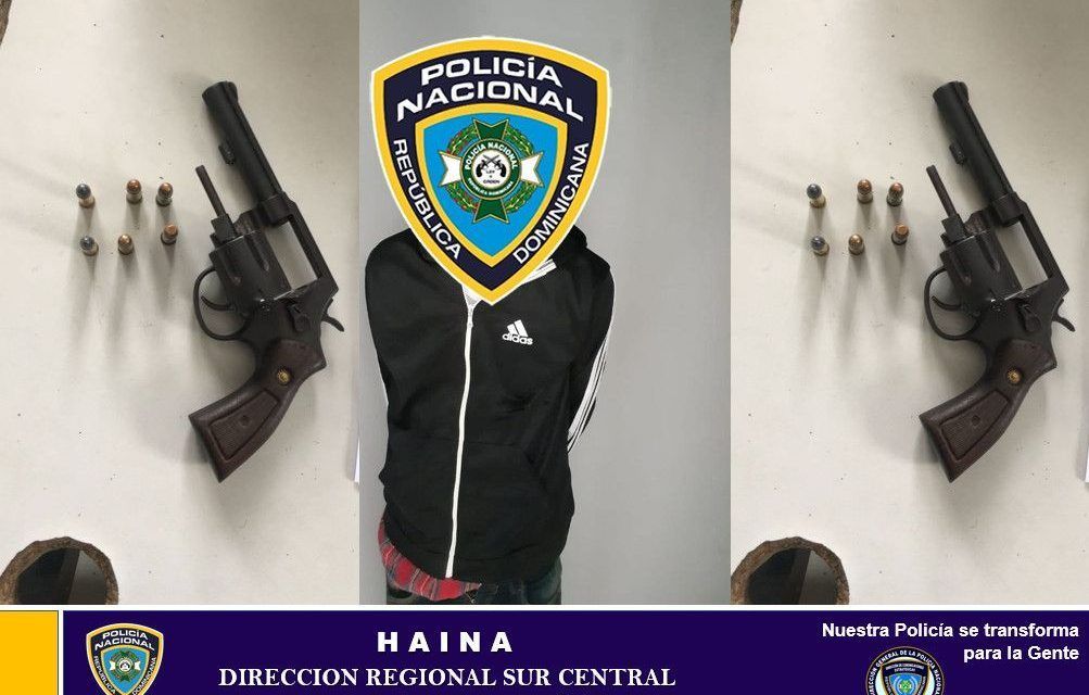 Miembros de la Policía Preventiva capturan hombre al ocuparle un arma de fuego