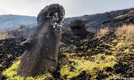 Chile: incendio causa daño «irreparable» a estatuas moái de Isla de Pascua