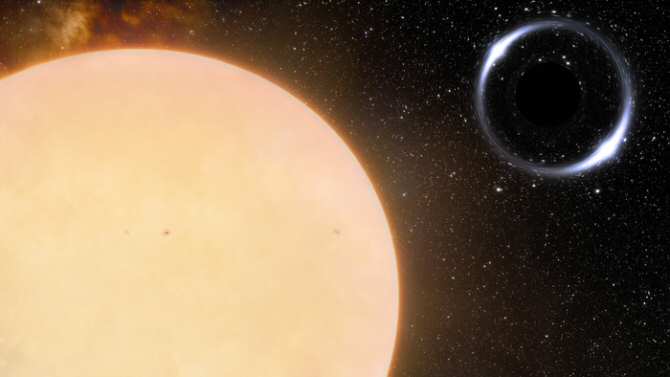 Descubren un agujero negro más cerca de la Tierra que cualquier otro conocido