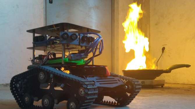 Diseñan un robot para ayudar a los bomberos