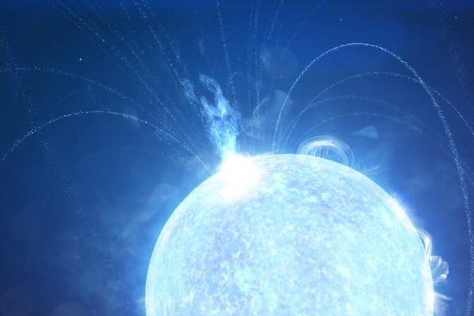 ¿Ocurrió en un magnetar un fenómeno comparable a una erupción volcánica?