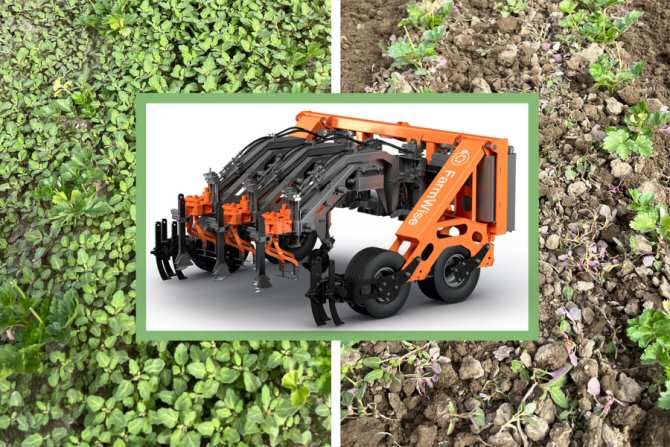 Robots agrícolas para eliminar malas hierbas