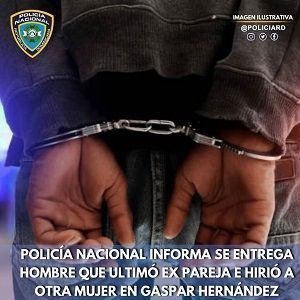 Policía Nacional informa se entrega hombre que ultimó ex pareja e hirió a otra mujer en Gaspar Hernández