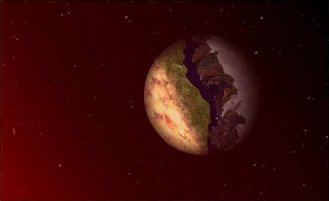 Vida en el terminador de planetas con día y noche perpetuos