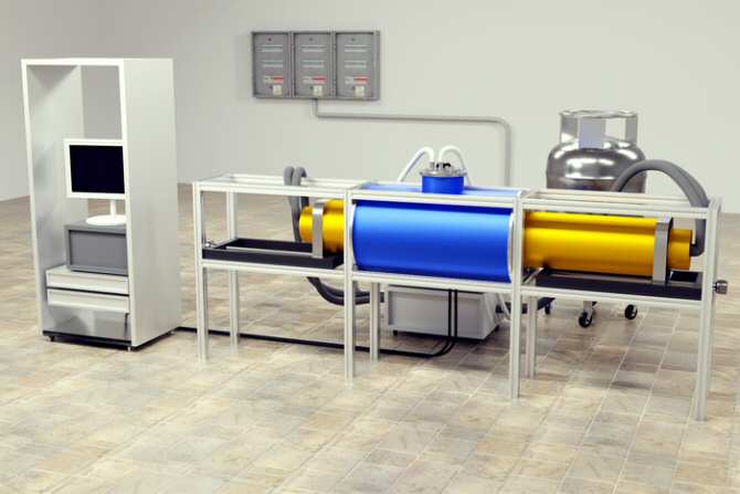 Refrigeración magnética para almacenar hidrógeno líquido