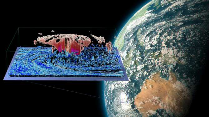 El clima de la Tierra reproducido con una resolución sin precedentes en la supercomputadora más veloz del mundo