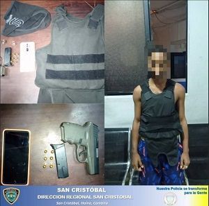 Miembros Policiales apresaron una persona en flagrante delito por posesión de arma de fuego ilegal
