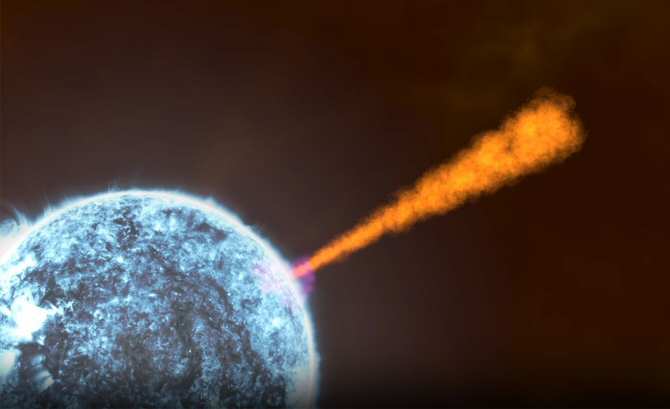 Descubren rasgos extraños en la explosión cósmica más brillante conocida