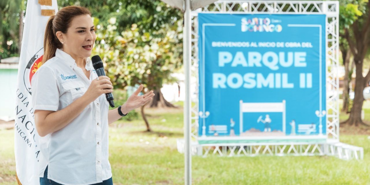 Con inversión de RD$9 MM alcaldesa Carolina Mejía inicia trabajos de remozamiento parque Rosmil II