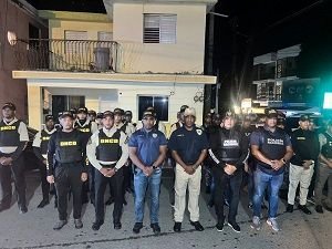 Operativo realizado en Rancho Arriba por la DNCD, policía preventiva y Dicrim