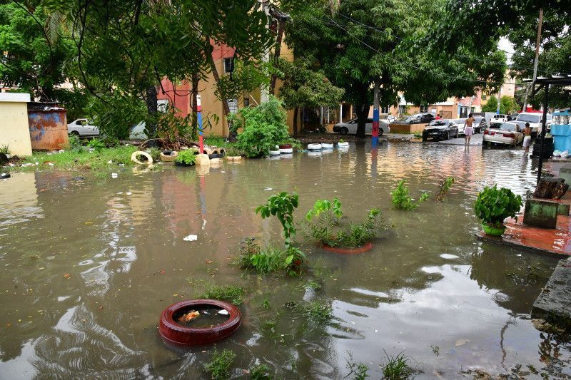 Lluvias inundan la Capital