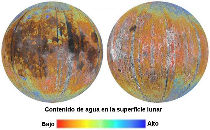 La Tierra está haciendo que se forme agua en la Luna